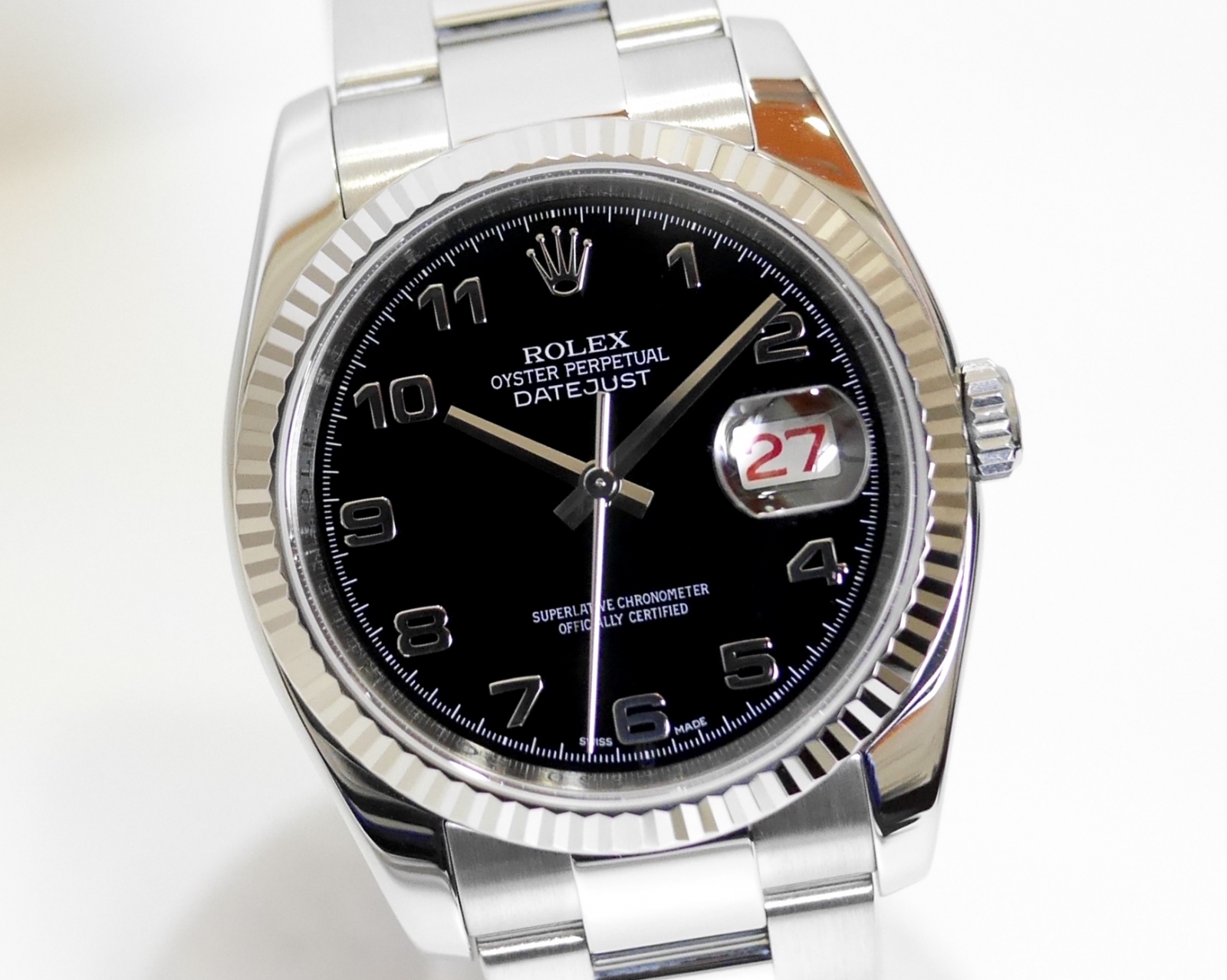 ロレックス ROLEX 116234 Z番(2006年頃製造) シルバー /ブラック メンズ 腕時計
