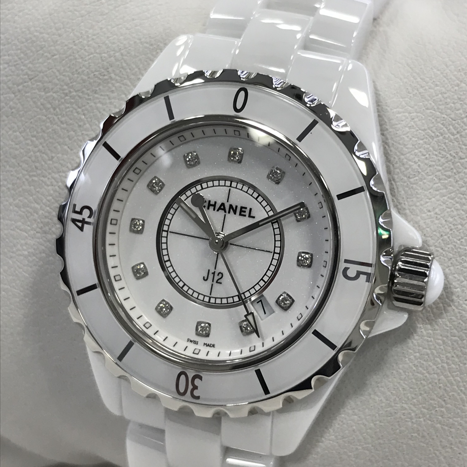 レディースシャネル 腕時計 J12 H1628 レディース 白