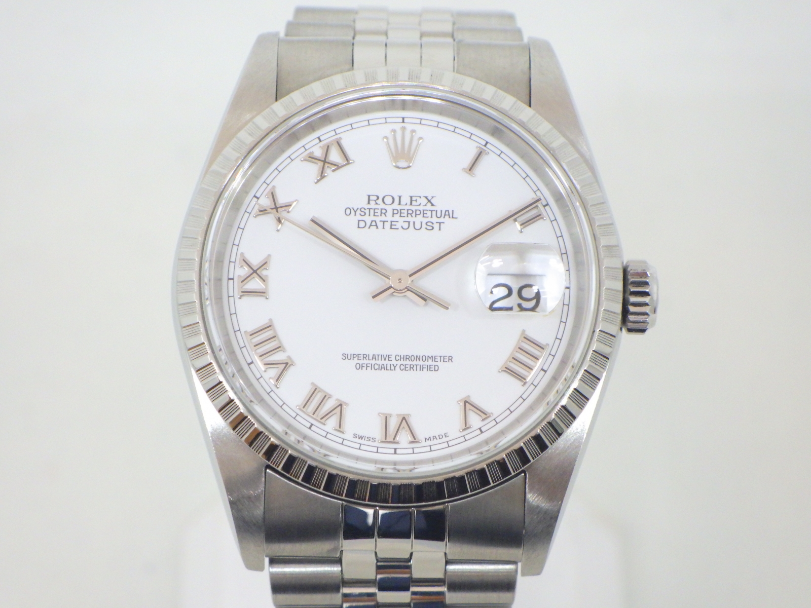 ロレックス ROLEX 16220 T番(1996年頃製造) ホワイト メンズ 腕時計