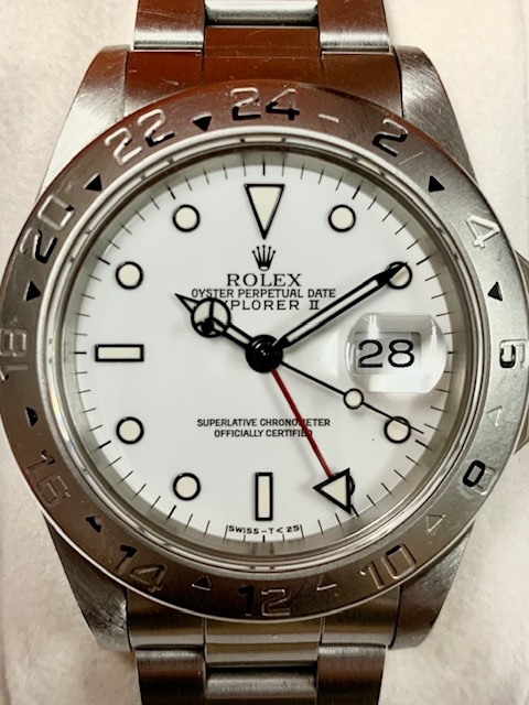 【ROLEX】ロレックス エクスプローラー メンズ 腕時計 自動巻き SS 白文字盤 16570 F番 オーバーホール 新品仕上げ済み/om0007tg