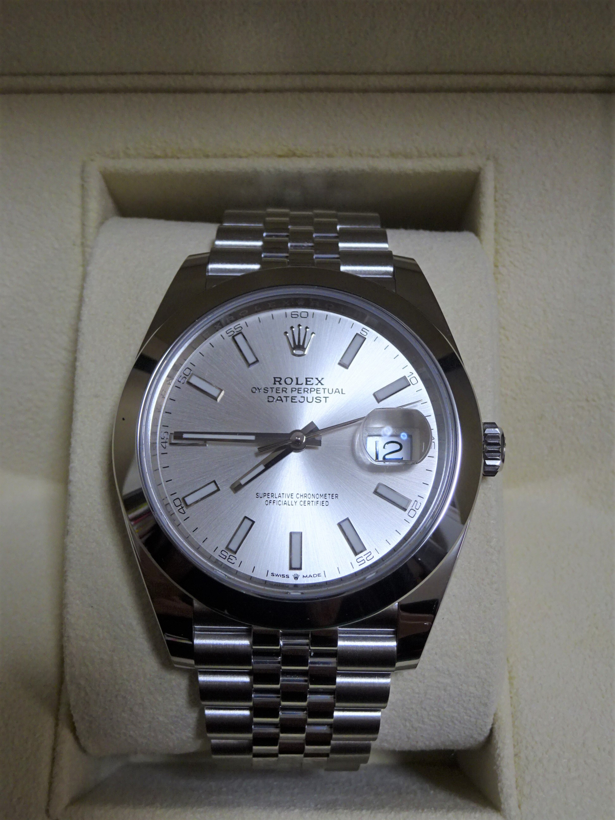 ロレックス デイトジャスト41 126300 ROLEX 腕時計 シルバー文字盤