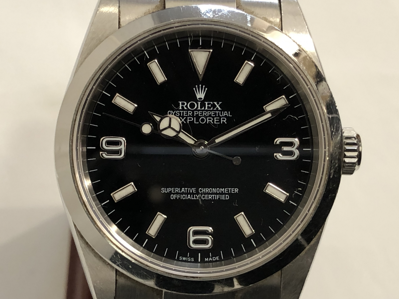 ロレックス エクスプローラー1 D番 114270 ROLEX 腕時計 黒文字盤