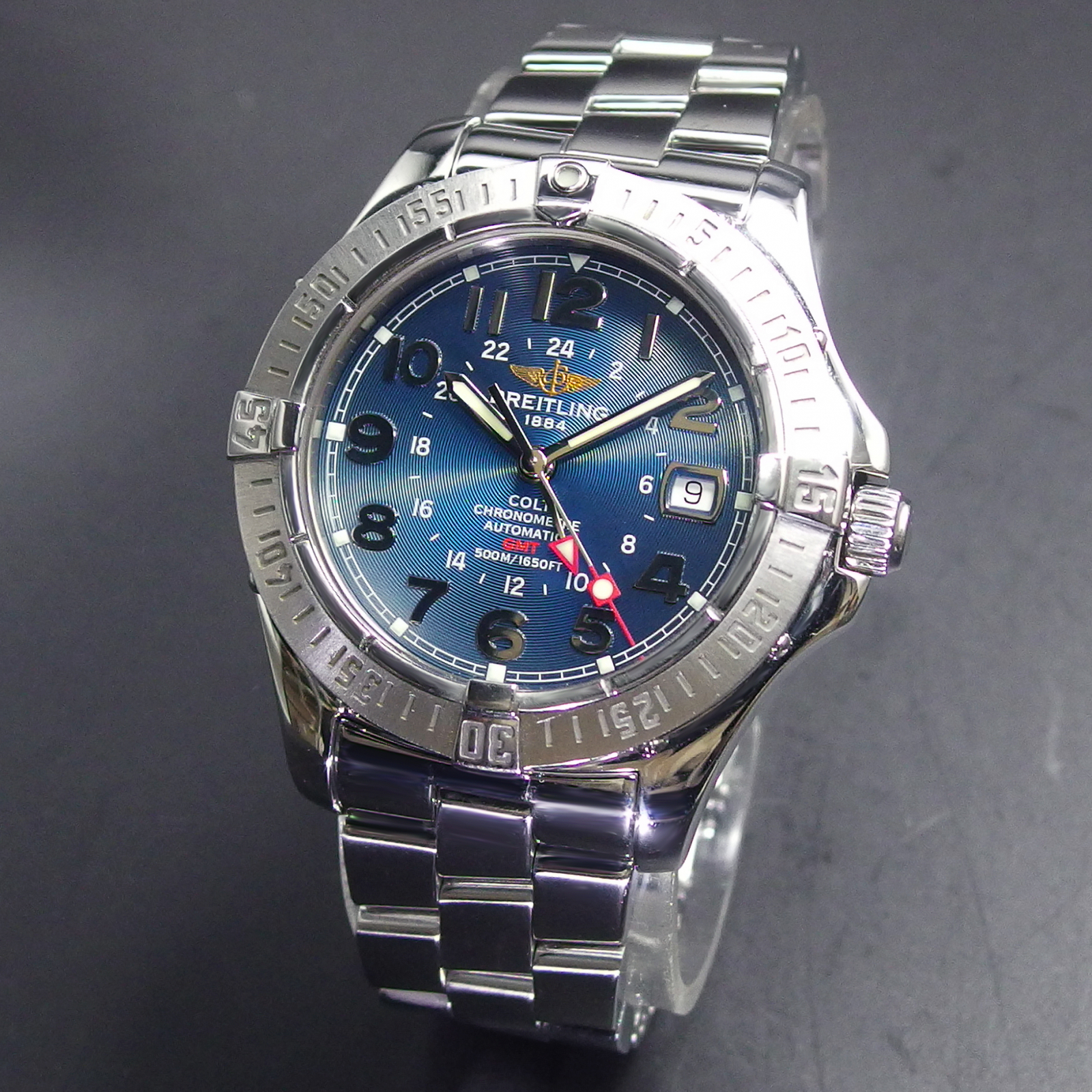 腕時計(アナログ)国内正規 ブライトリング コルト GMT 500ｍ防水 