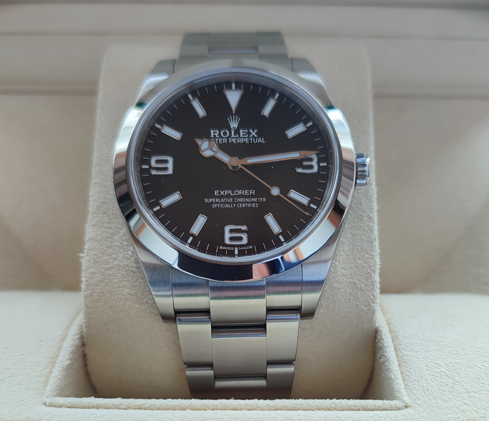 トケマー:ROLEX EXPLOER 1 エクスプローラー１ 39mm 214270☆ギャランティ日付2018年☆正規店購入品☆