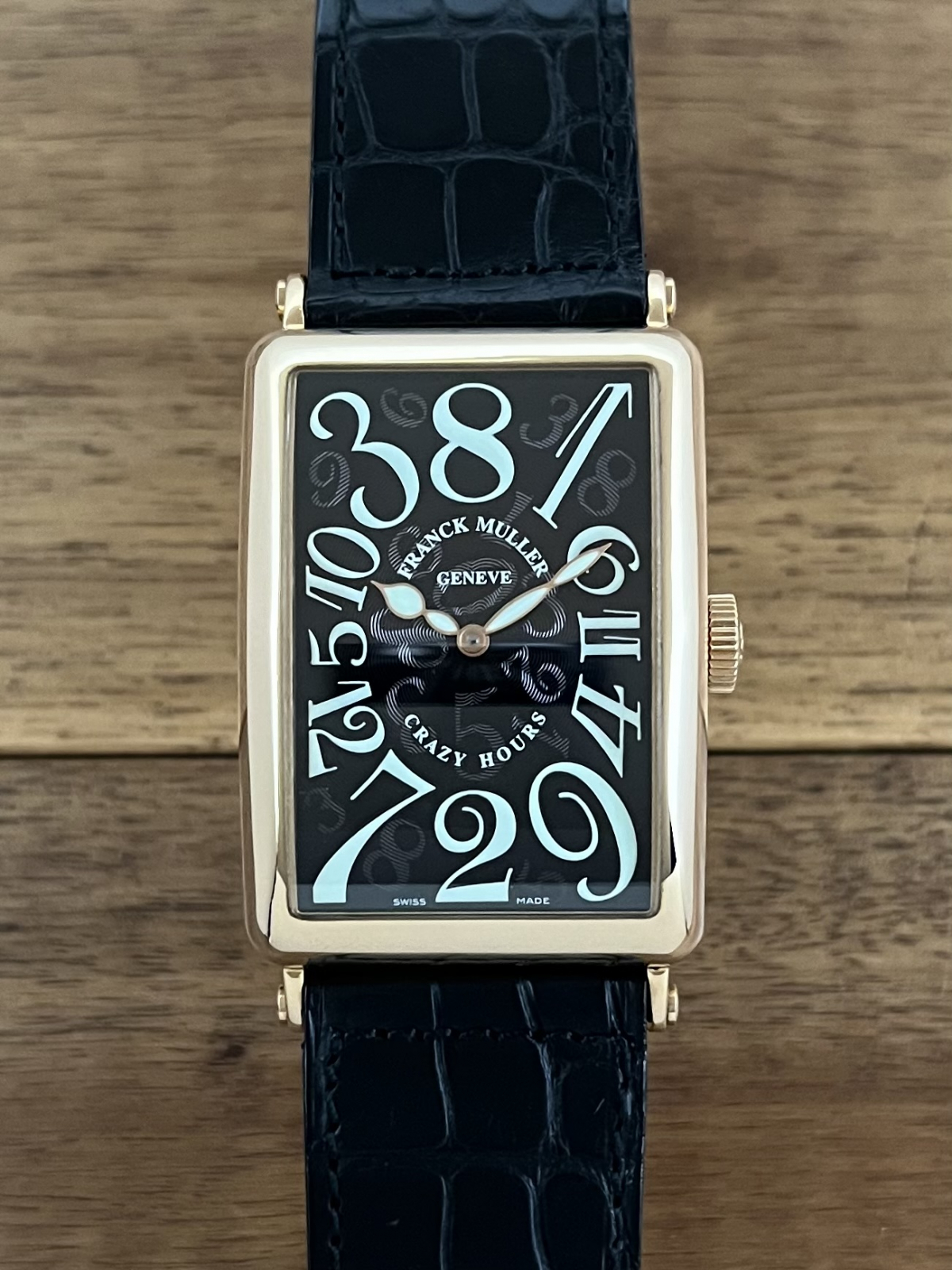 トケマー:【現金特価】フランクミュラー (FRANCK MULLER) ロングアイランド クレイジー アワーズ 1200CH RG ブラック 未使用