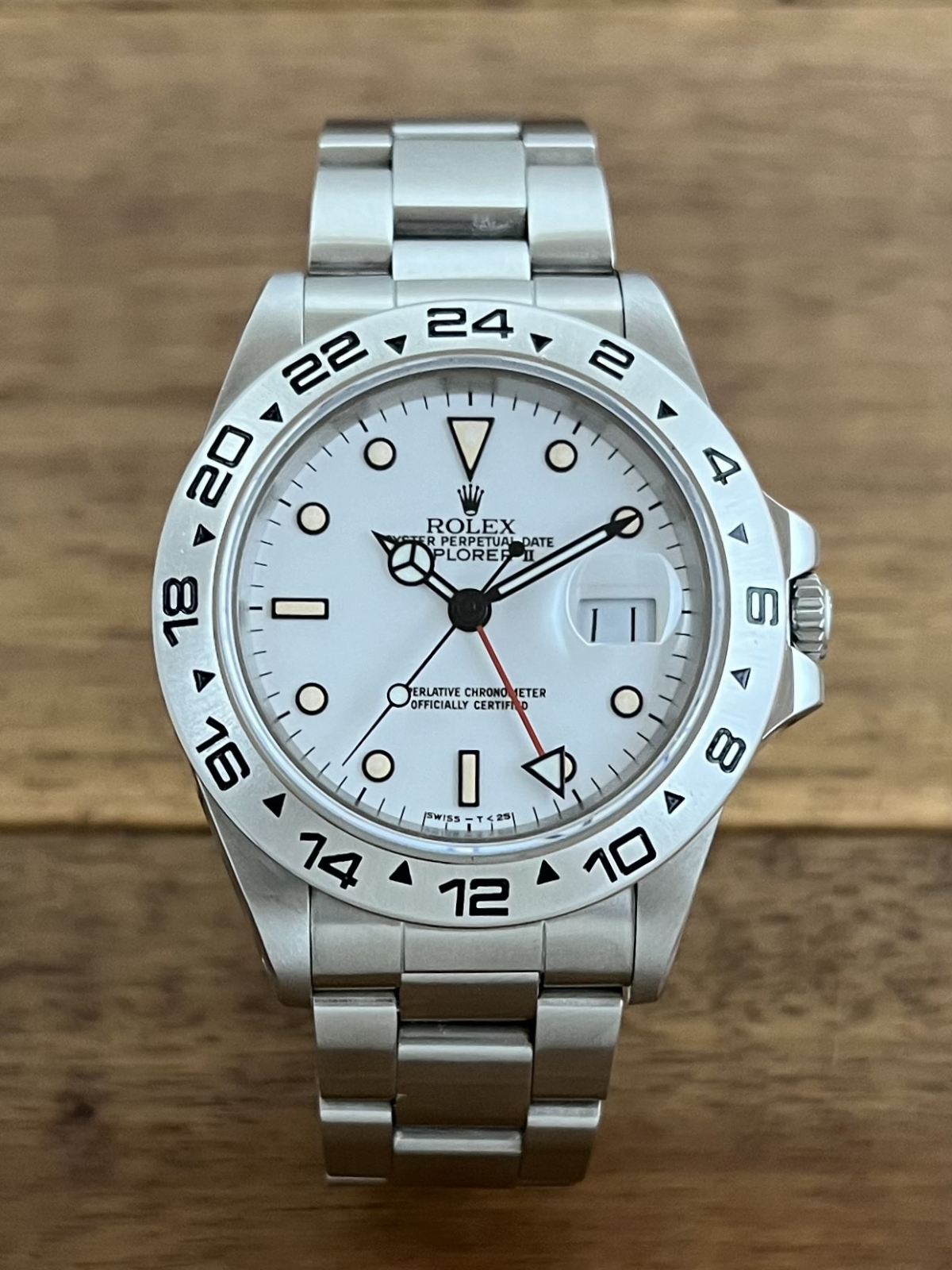 トケマー:ロレックス(ROLEX)エクスプローラー2 16550 ホワイト(白) R番 中古