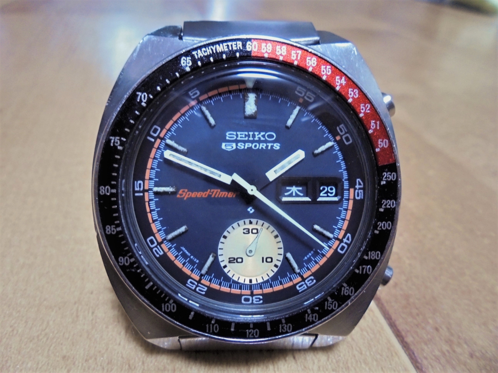 ビンテージ 1971年 セイコースピードタイマー21石 貴重特徴 - 腕時計 ...