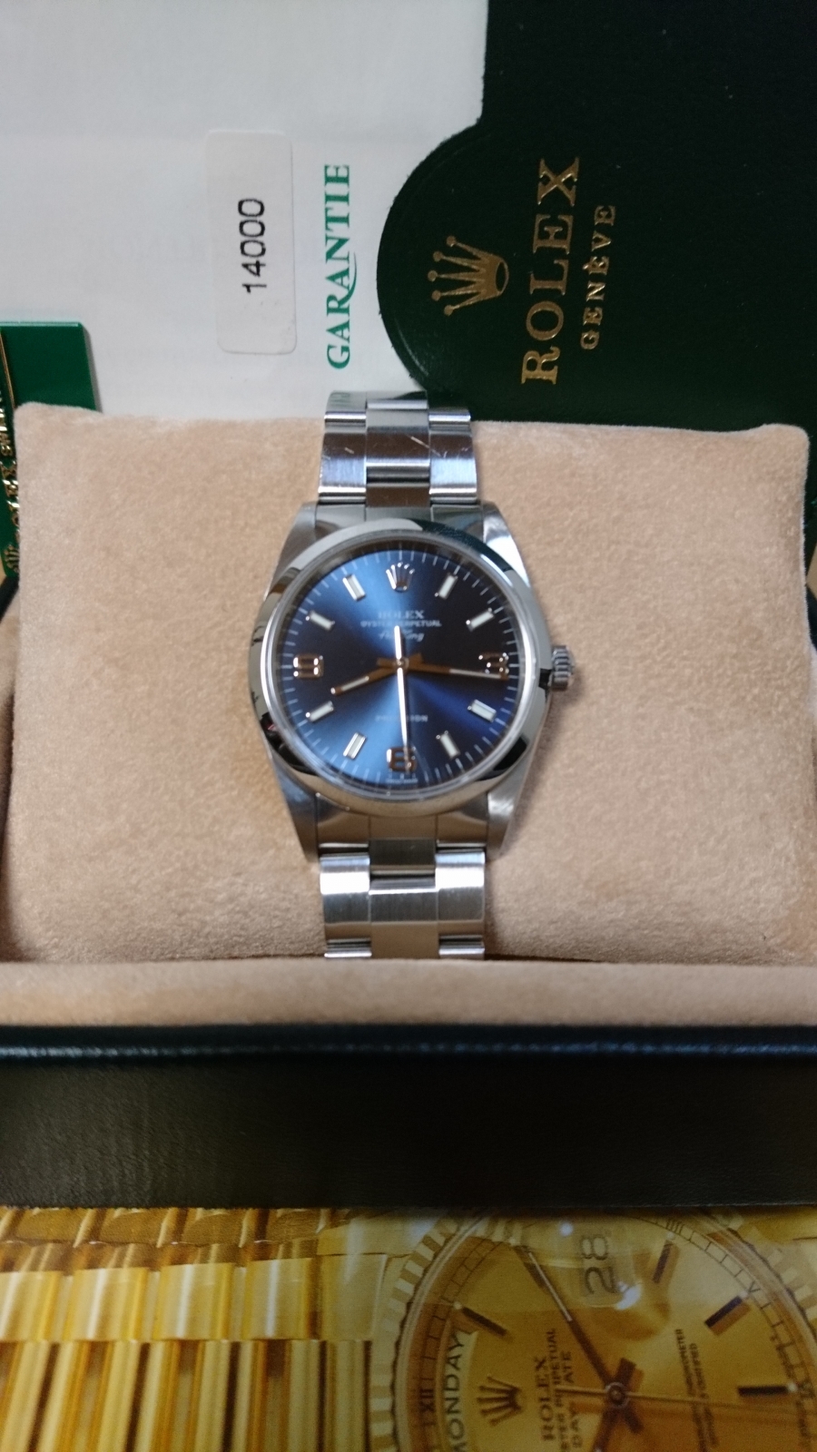 ロレックス ROLEX 14000 E番(1991年頃製造) ブルー メンズ 腕時計